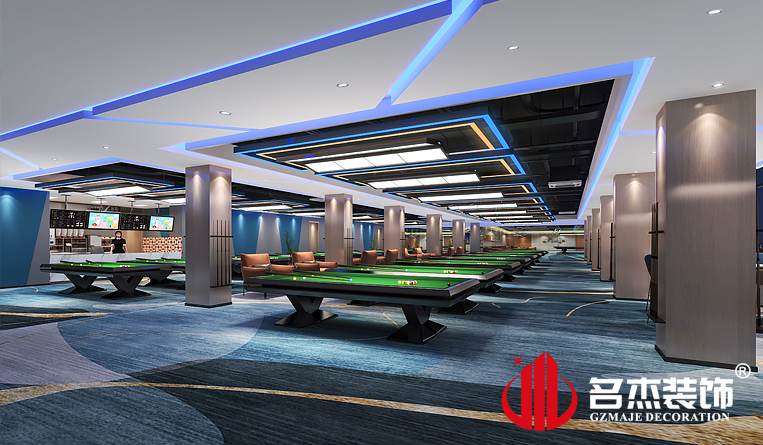 臺球區域裝修設計效果